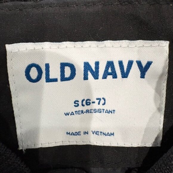 Old Navy Black Full Zip Bomber Jacket Boys Size Small 6-7 - Picture 3 of 5